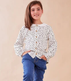 Blouse Met Stipjes, Wit