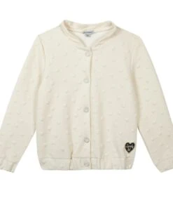 Button-down Sweater Met Stippen