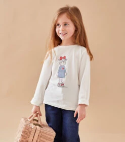 Lola T-shirt Met Lange Mouwen, Ecru