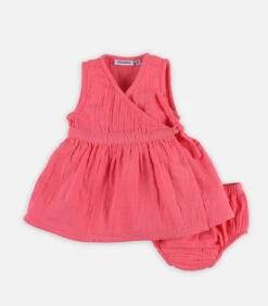 Jurk + Bloomer Uit BIO Katoen, Roos