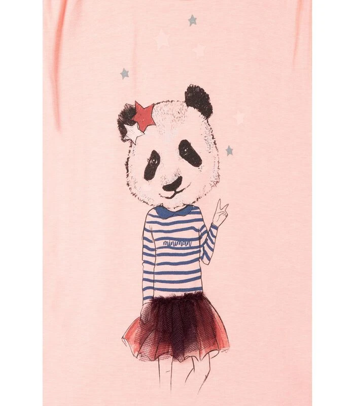 Oeko-Tex T-shirt Met Korte Mouwen En Pandamotief 3 Oeko-Tex T-shirt Met Korte Mouwen En Pandamotief - Afbeelding 3