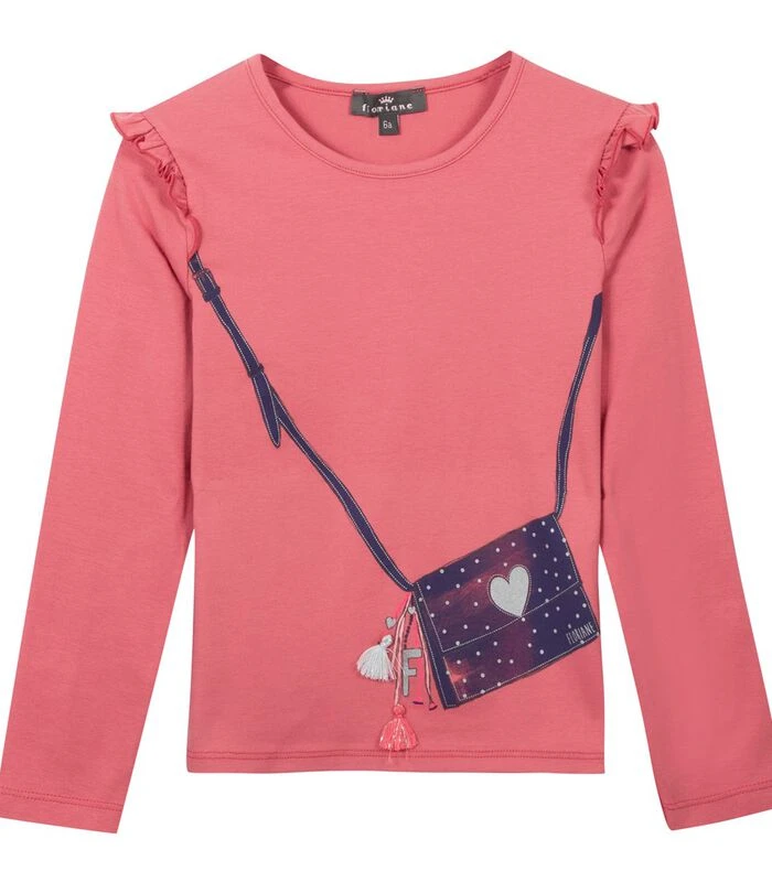 T-shirt Met Lange Mouwen En Ruches 1 T-shirt Met Lange Mouwen En Ruches