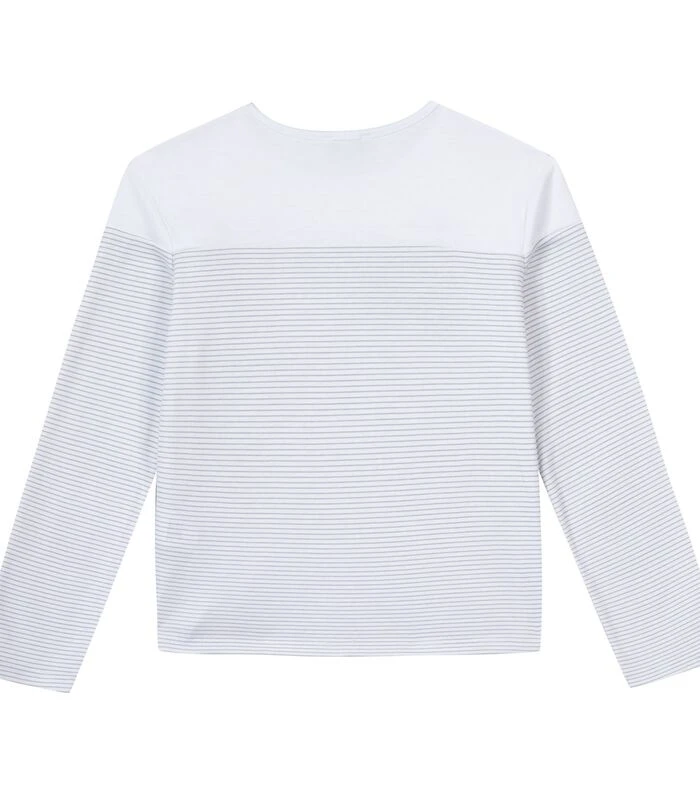 Oeko-Tex Gestreept T-shirt Met Lange Mouwen En Patroon 2 Oeko-Tex Gestreept T-shirt Met Lange Mouwen En Patroon - Afbeelding 2