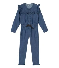 Lange Jumpsuit In Zachte Denim