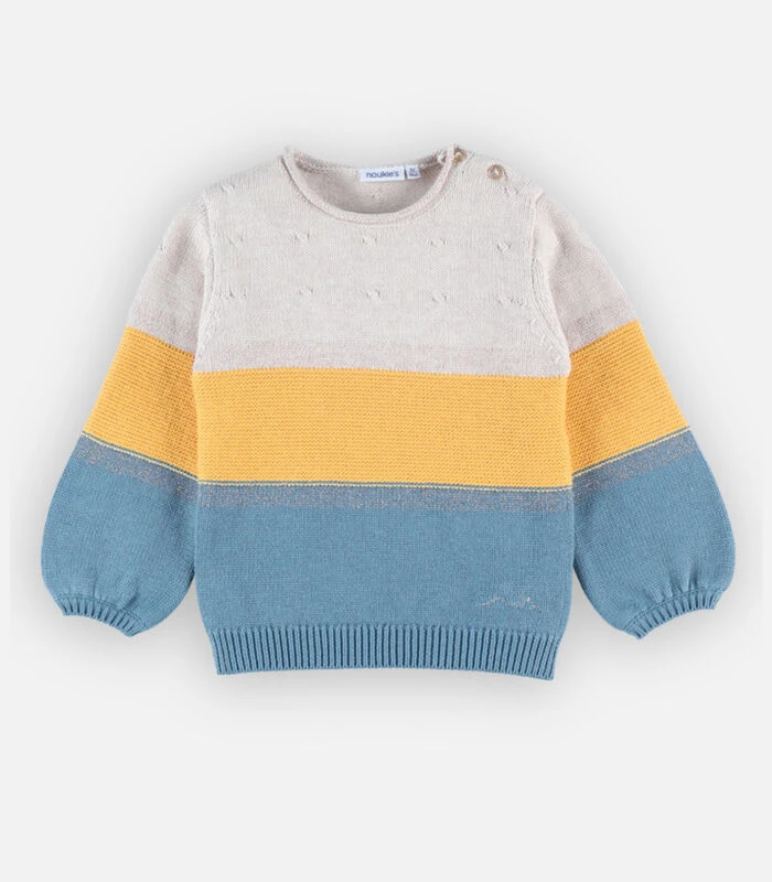 Gebreide Trui, Driekleurig 2 Gebreide Trui, Driekleurig - Afbeelding 2