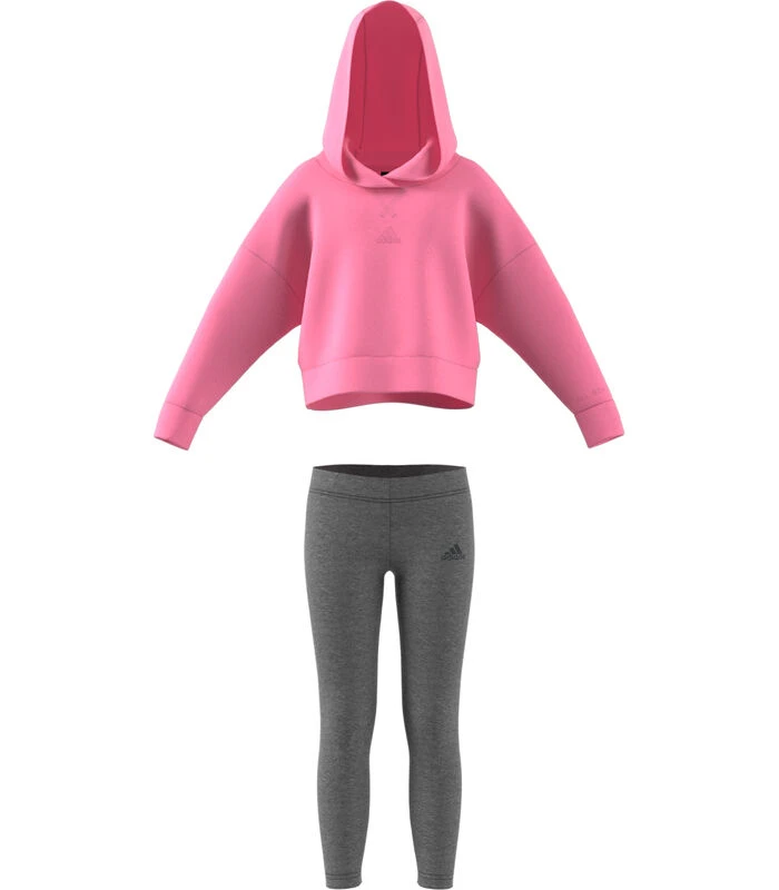 ADIDAS Fleece Hoodie Voor Meisjes 2 ADIDAS Fleece Hoodie Voor Meisjes - Afbeelding 2