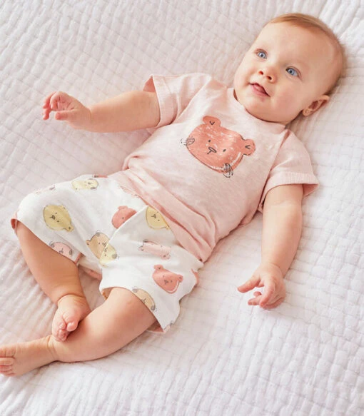 Bio Katoenen T-shirt + Short Set, Terry Roos 4 Bio Katoenen T-shirt + Short Set, Terry Roos -NAME IT || ADIDAS || LE TEMPS DES CERISES Verkoop 340854ebf72547c5b50d22a7d3e0e7e5