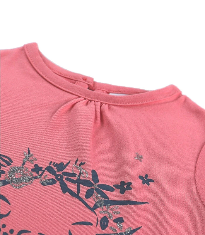 Roze T-shirt Met Korte Mouwen En Giraf 3 Roze T-shirt Met Korte Mouwen En Giraf - Afbeelding 3