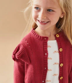 Gebreide Cardigan Met Ruches, Framboosrood -NAME IT || ADIDAS || LE TEMPS DES CERISES Verkoop 3553b3a0ba5d4d6db39d3a6b50015f90