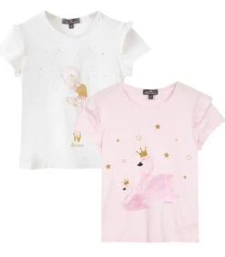 Set Van 2 Oeko-Tex T-shirts Met Korte Mouwen En Opdruk