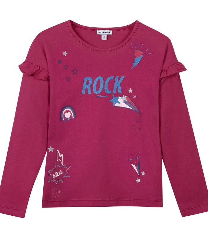 T-shirt Met Lange Mouwen En Opdruk 1 T-shirt Met Lange Mouwen En Opdruk