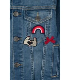 Denim Jack Met Afneembare Capuchon En Badges -NAME IT || ADIDAS || LE TEMPS DES CERISES Verkoop 45231aa0a753438b853b98450e01ce86