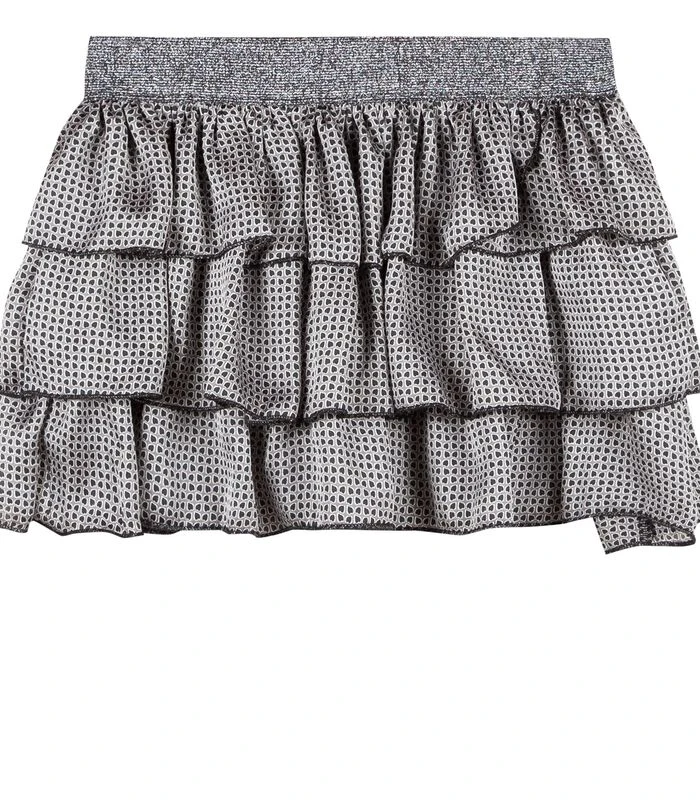 3-delige Set T-shirt Vest En Rok Met Ruches 4 3-delige Set T-shirt Vest En Rok Met Ruches - Afbeelding 4