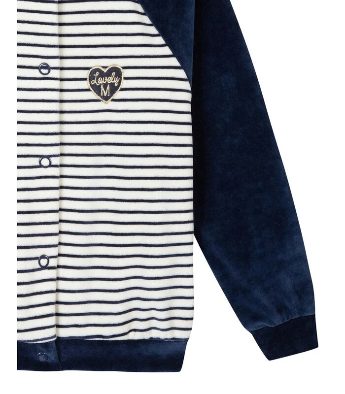 Oeko-Tex Fluweel Gebreid Sweatshirt Met Knopen 3 Oeko-Tex Fluweel Gebreid Sweatshirt Met Knopen - Afbeelding 3