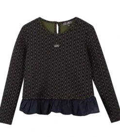 Gebreide Wafel Trui Met Ruches