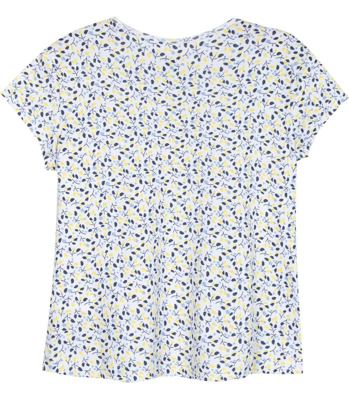 T-shirt Met Korte Mouwen, Ruches En Geborduurde Badge 2 T-shirt Met Korte Mouwen, Ruches En Geborduurde Badge - Afbeelding 2