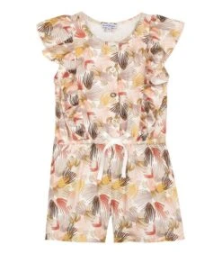 Mouwloze Printed Mesh Playsuit