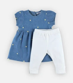 Jurk + Legging Set, Denim