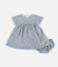 Setje Met Jurkje En Bloomer Met Bloemetjes