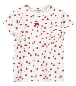 T-shirt Met Korte Mouwen En Ruches