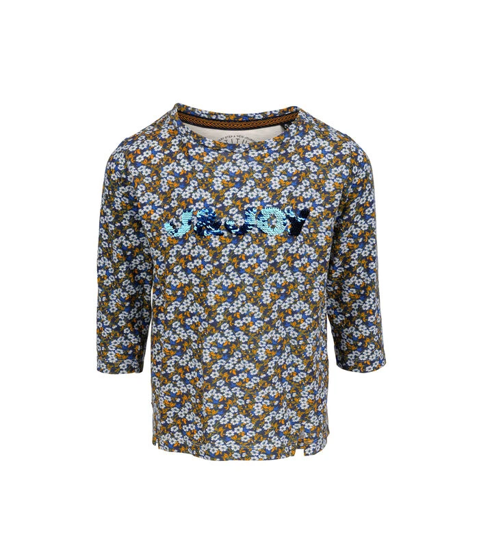 T-shirt Met Lange Mouwen Vooraan 1 T-shirt Met Lange Mouwen Vooraan