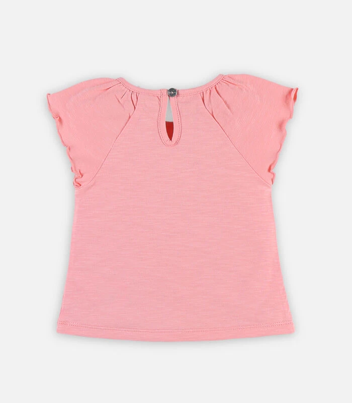 Roze T-shirt Met Korte Mouwen 3 Roze T-shirt Met Korte Mouwen - Afbeelding 3