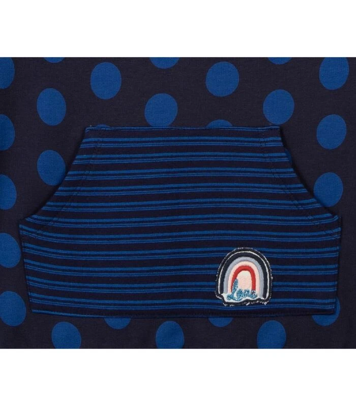 Oeko-Tex Fleece Hoodie Met Stippen 3 Oeko-Tex Fleece Hoodie Met Stippen - Afbeelding 3