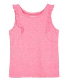 Bedrukte Tank Top Met Ruches