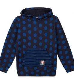 Oeko-Tex Fleece Hoodie Met Stippen