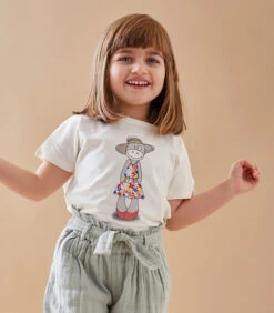 Lola T-shirt Met Korte Mouwen, Ecru