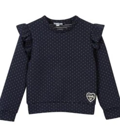 Dubbel Gebreide Trui Met Ruches