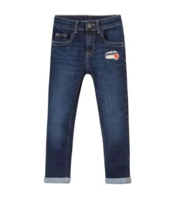 Slim Fit Jeans Met Geborduurde Badge