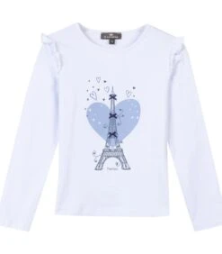 T-shirt Met Lange Mouwen En Opdruk