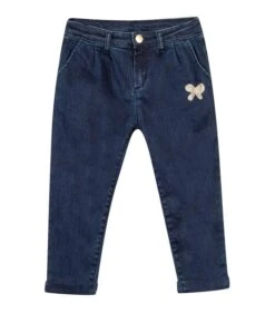 Jeans Met Geborduurde Badge