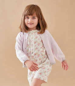 Lurex Fijngebreide Cardigan, Lila