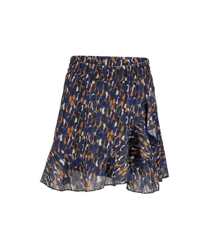 Korte Wijd Uitlopende Rok Afgedrukt 1 Korte Wijd Uitlopende Rok Afgedrukt