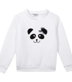 Oeko-Tex® Geborduurde Panda Sweatshirt