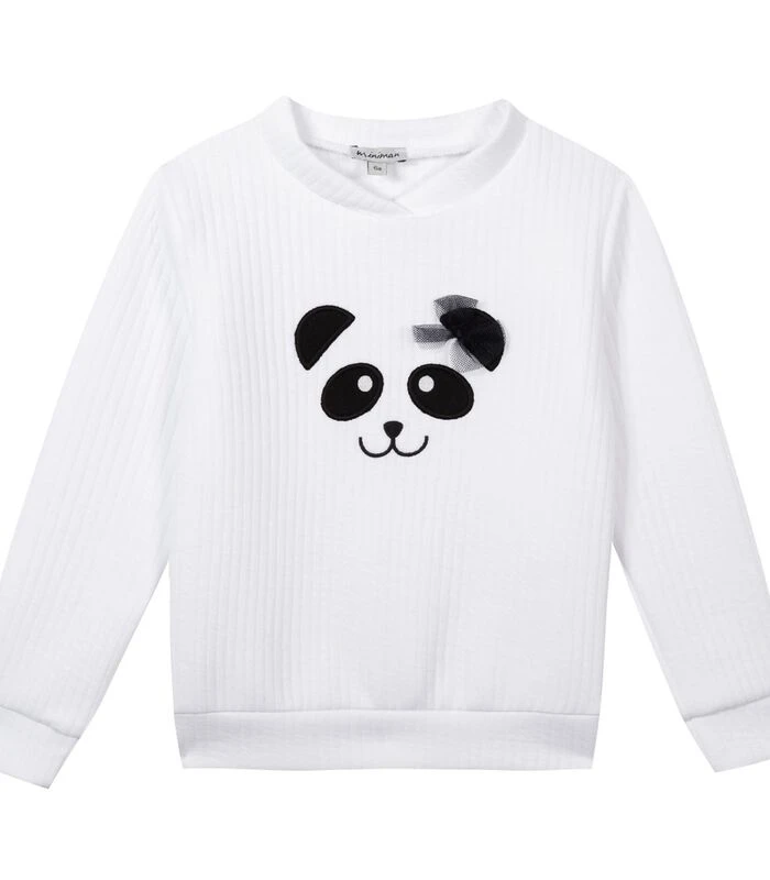 Oeko-Tex® Geborduurde Panda Sweatshirt 1 Oeko-Tex® Geborduurde Panda Sweatshirt