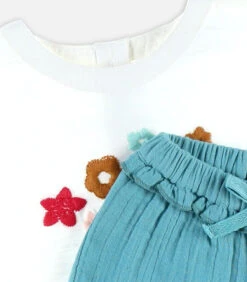 Bio Katoenen T-shirt + Short Set, Ecru/aqua 8 Bio Katoenen T-shirt + Short Set, Ecru/aqua -NAME IT || ADIDAS || LE TEMPS DES CERISES Verkoop cc366ba209f84a21b22615a17f0e6bfd