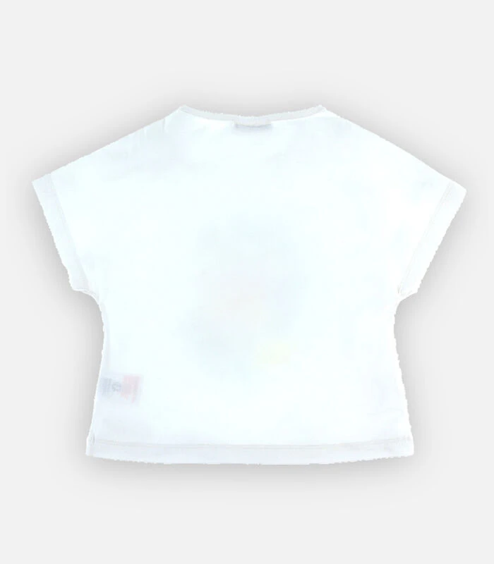 T-shirt Met Vlinderprint En Korte Mouwen, Ecru 4 T-shirt Met Vlinderprint En Korte Mouwen, Ecru - Afbeelding 4