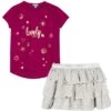 2-delige T-shirt En Rok Set