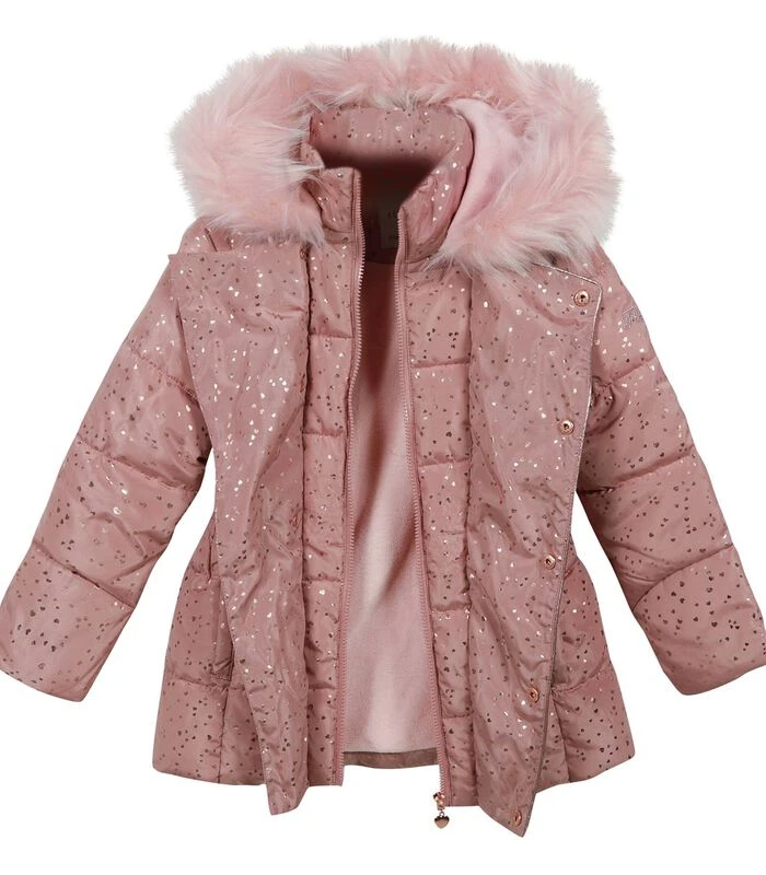 Bedrukt Donsjack Met Capuchon En Imitatiebont 3 Bedrukt Donsjack Met Capuchon En Imitatiebont - Afbeelding 3