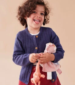 Gebreid Lurex Vestje, Donkerblauw