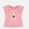 Roze T-shirt Met Korte Mouwen