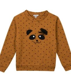 Bedrukt Sweatshirt Met Geborduurd Pandamotief