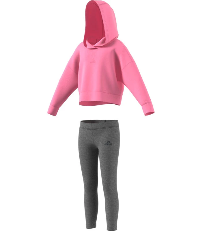 ADIDAS Fleece Hoodie Voor Meisjes 1 ADIDAS Fleece Hoodie Voor Meisjes