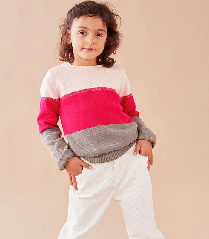 Gebreide Trui, Driekleurig 1 Gebreide Trui, Driekleurig