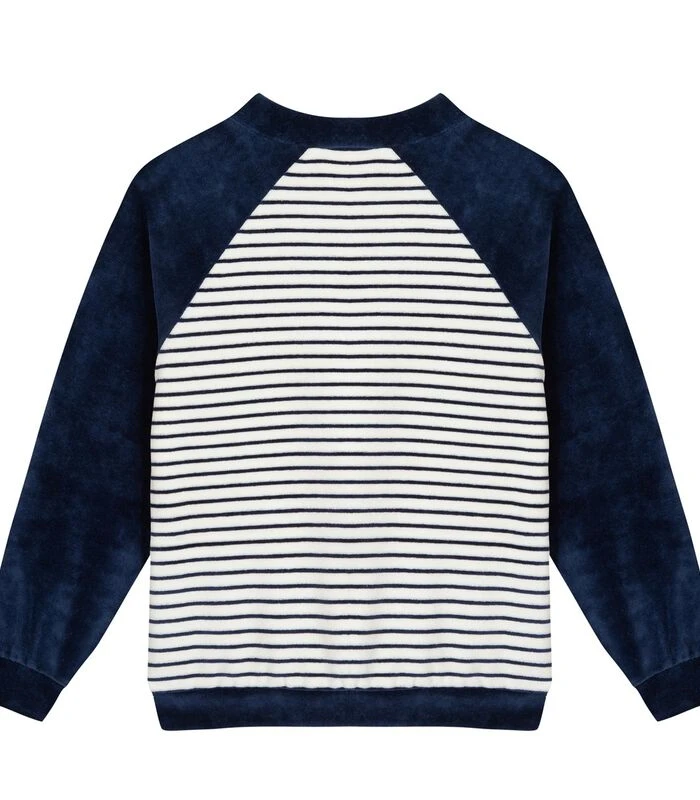 Oeko-Tex Fluweel Gebreid Sweatshirt Met Knopen 2 Oeko-Tex Fluweel Gebreid Sweatshirt Met Knopen - Afbeelding 2
