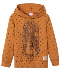 Polka Dot Print Hoodie