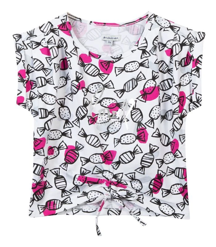 T-shirt Met Snoepjesprint 1 T-shirt Met Snoepjesprint